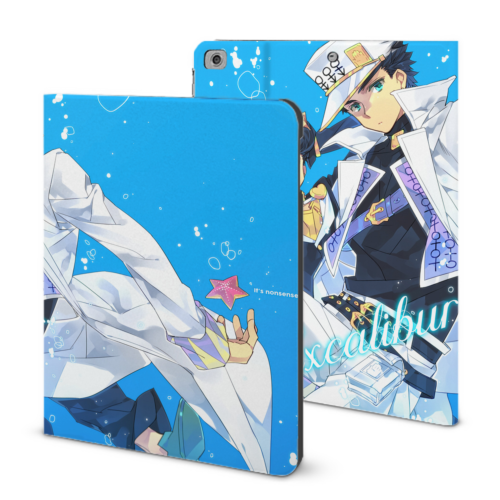 （画像用） ジョジョの奇妙な冒険 JoJo's Bizarre Adventure IPad ケース ブック型 PUレザー TPU 耐衝撃 軽量 薄型 ペン収納なし 全面保護 IPad 各モデル対応